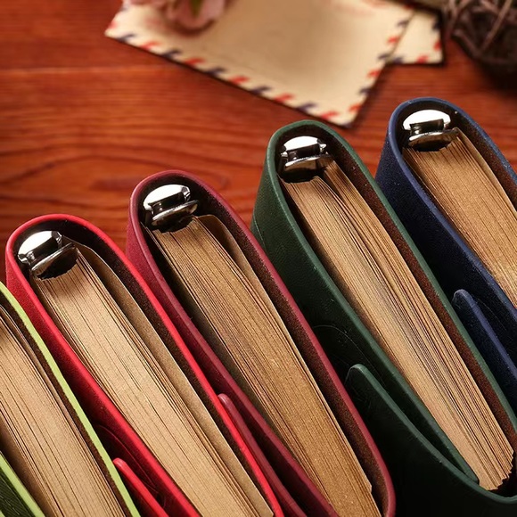 Leather Journal Leaf Pattern - Dark Brown - NWT - Picture 4 of 8